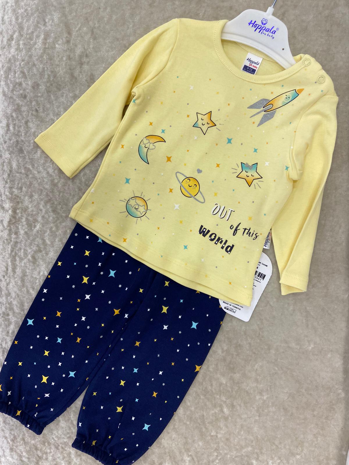 Hoppala Baby Gezegenli Kız Pijama Takımı 2344